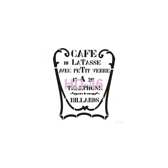 Home Decor (Duvar) Stencıl 45*45 cm HD-46