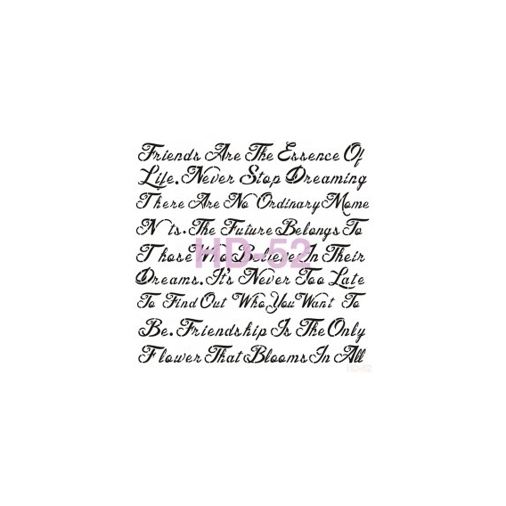 Home Decor (Duvar) Stencıl 45*45 cm HD-52