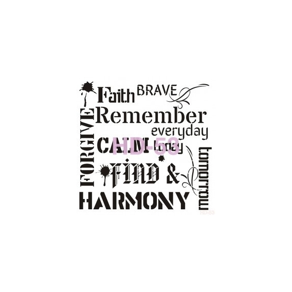 Home Decor (Duvar) Stencıl 45*45 cm HD-53