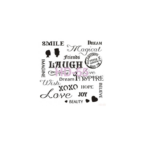 Home Decor (Duvar) Stencıl 45*45 cm HD-55