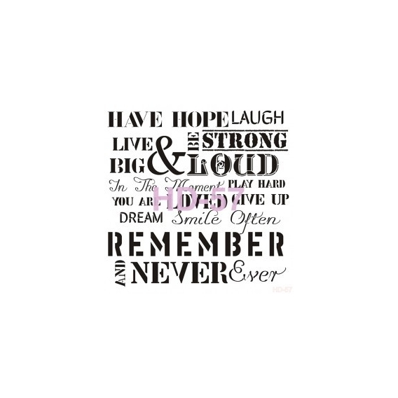 Home Decor (Duvar) Stencıl 45*45 cm HD-57