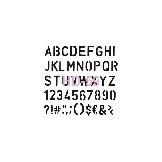 Home Decor (Duvar) Stencıl 45*45 cm HD-59