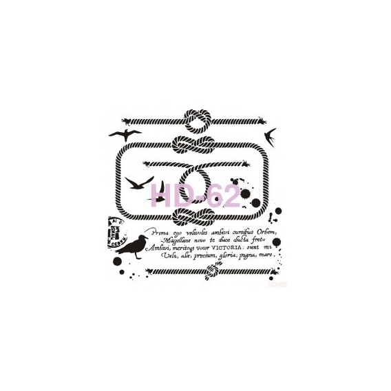 Home Decor (Duvar) Stencıl 45*45 cm HD-62