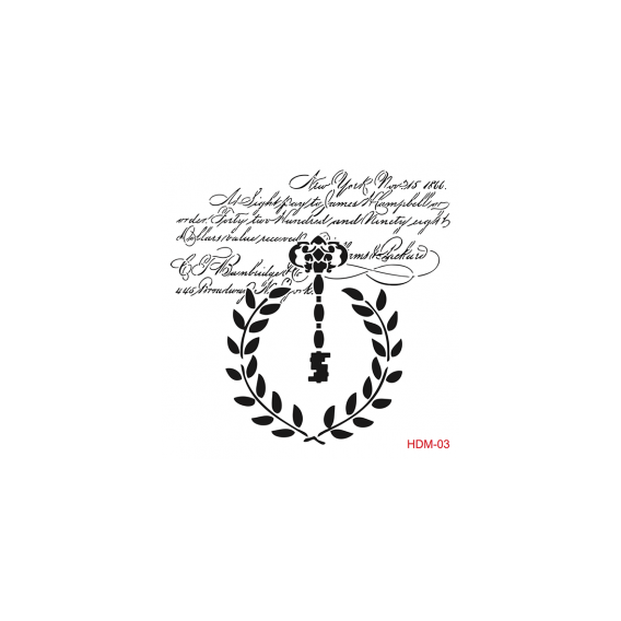 Home Decor Midi Stencil 22*22 cm hdm-03