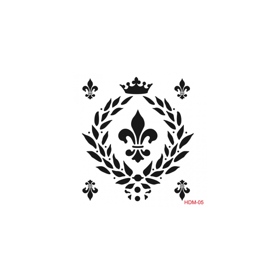 Home Decor Midi Stencil 22*22 cm hdm-05