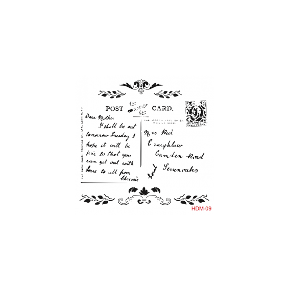 Home Decor Midi Stencil 22*22 cm hdm-09