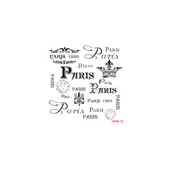 Home Decor Midi Stencil 22*22 cm hdm-10