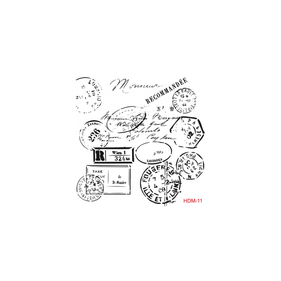 Home Decor Midi Stencil 22*22 cm hdm-11