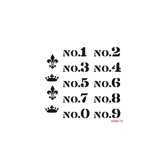 Home Decor Midi Stencil 22*22 cm hdm-13