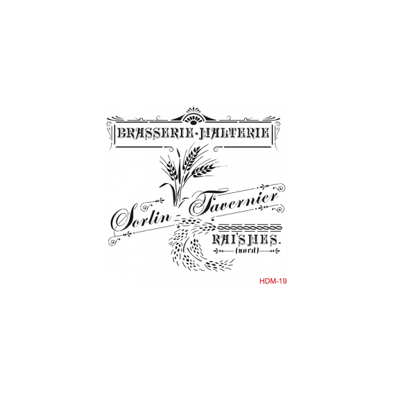 Home Decor Midi Stencil 22*22 cm hdm-19