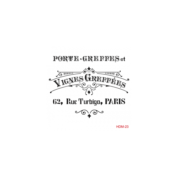 Home Decor Midi Stencil 22*22 cm hdm-23