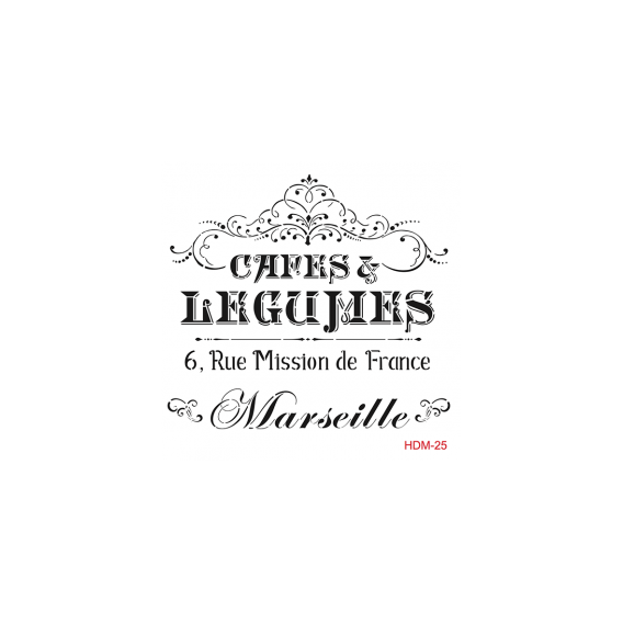 Home Decor Midi Stencil 22*22 cm hdm-25