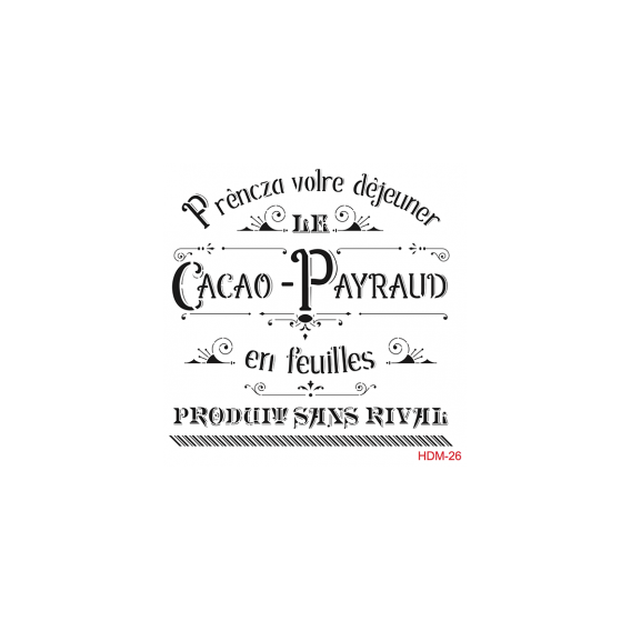 Home Decor Midi Stencil 22*22 cm hdm-26