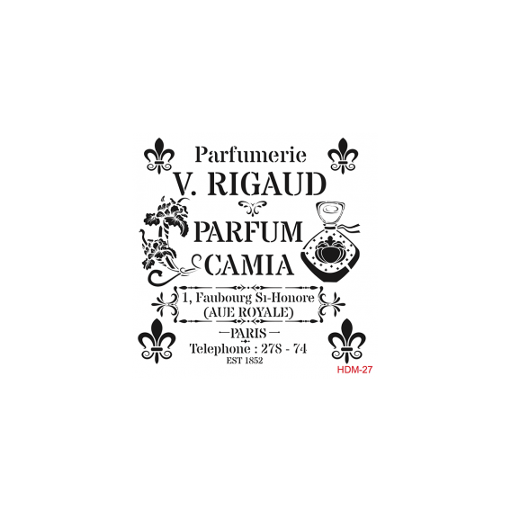 Home Decor Midi Stencil 22*22 cm hdm-27