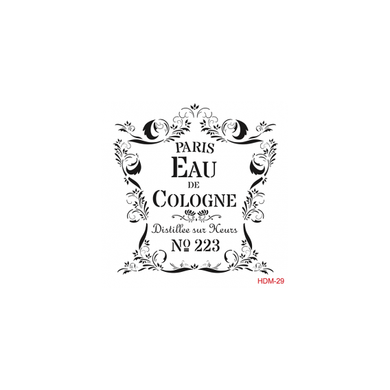 Home Decor Midi Stencil 22*22 cm hdm-29