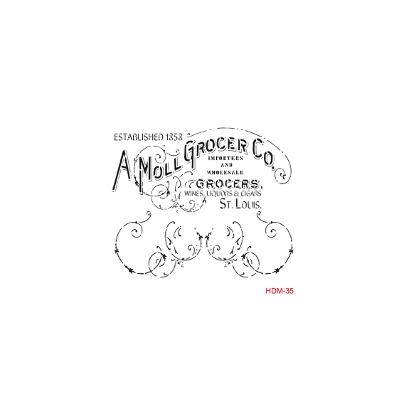 Home Decor Midi Stencil 22*22 cm hdm-35