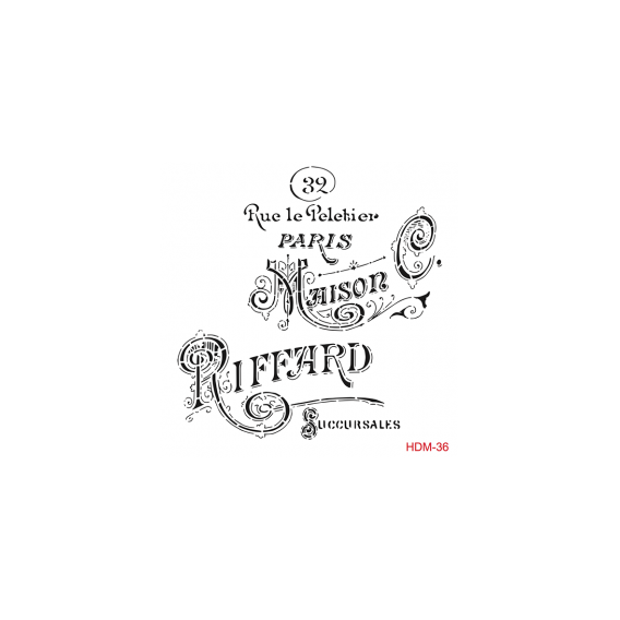 Home Decor Midi Stencil 22*22 cm hdm-36