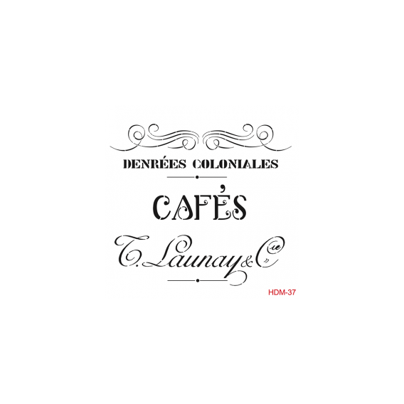 Home Decor Midi Stencil 22*22 cm hdm-37