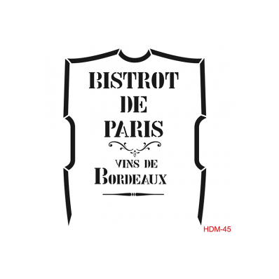 Home Decor Midi Stencil 22*22 cm hdm-45