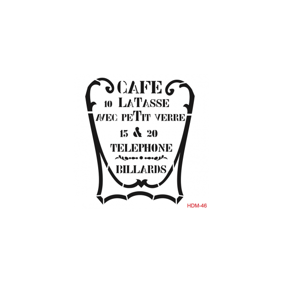 Home Decor Midi Stencil 22*22 cm hdm-46