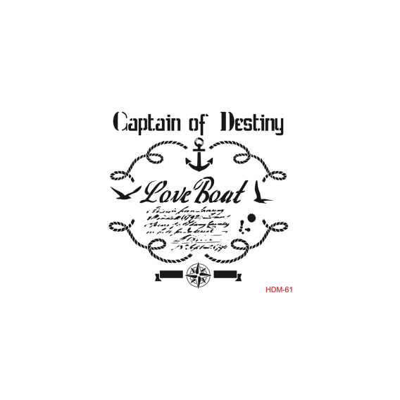 Home Decor Midi Stencil 22*22 cm hdm-61