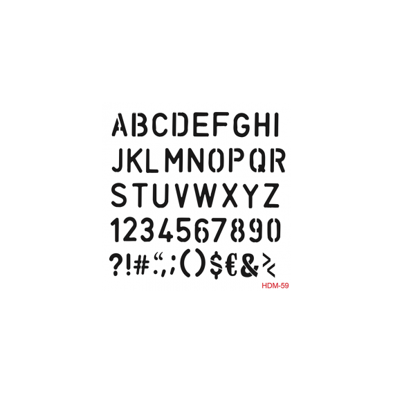 Home Decor Midi Stencil 22*22 cm hdm-59