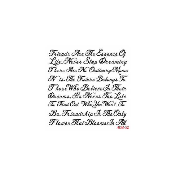 Home Decor Midi Stencil 22*22 cm hdm-52