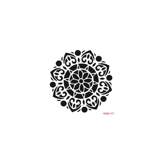 HOME DECOR MİDİ STENCİL 22*22 CM HDM-117