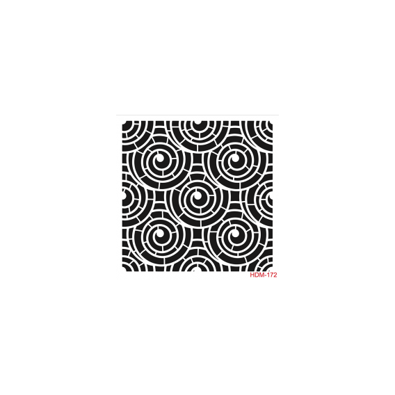 HOME DECOR MİDİ STENCİL 22*22 CM HDM-172