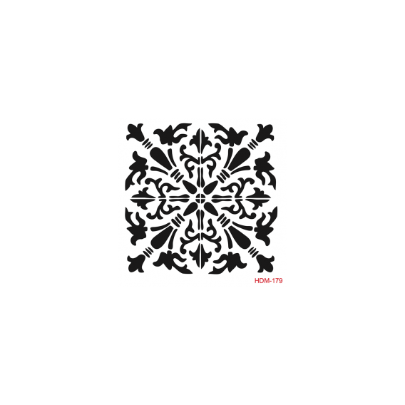 HOME DECOR MİDİ STENCİL 22*22 CM HDM-179